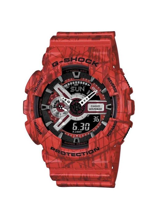 Ceas Sport Casio g shock Ga110 - sl RED  Grafic  .Nou, Garantie 2 ani