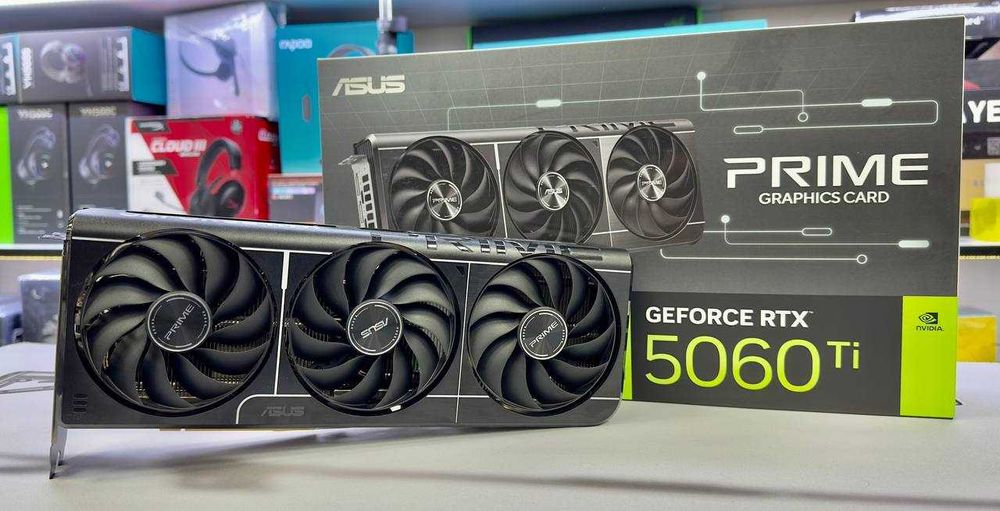 Продается б/у видеокарта ASUS PRIME RTX5060Ti 16GB