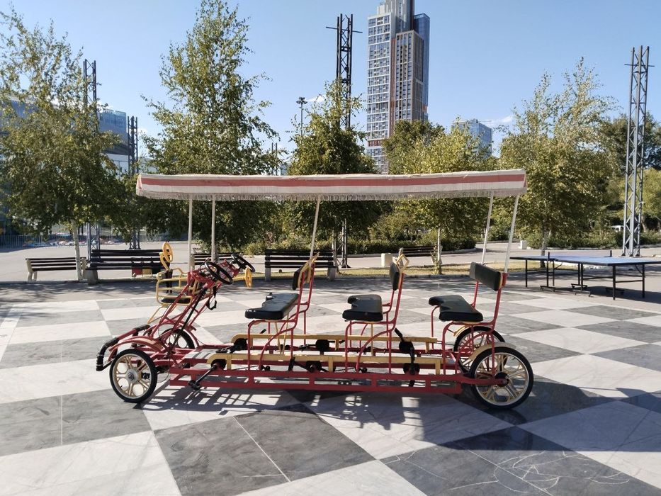 Velosiped tandem. Велосипед тандем