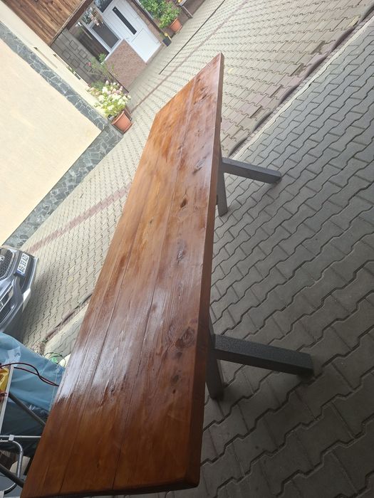 Masa/grătar terasa ,lungime blat 280cm/75 cm lățime și grătar