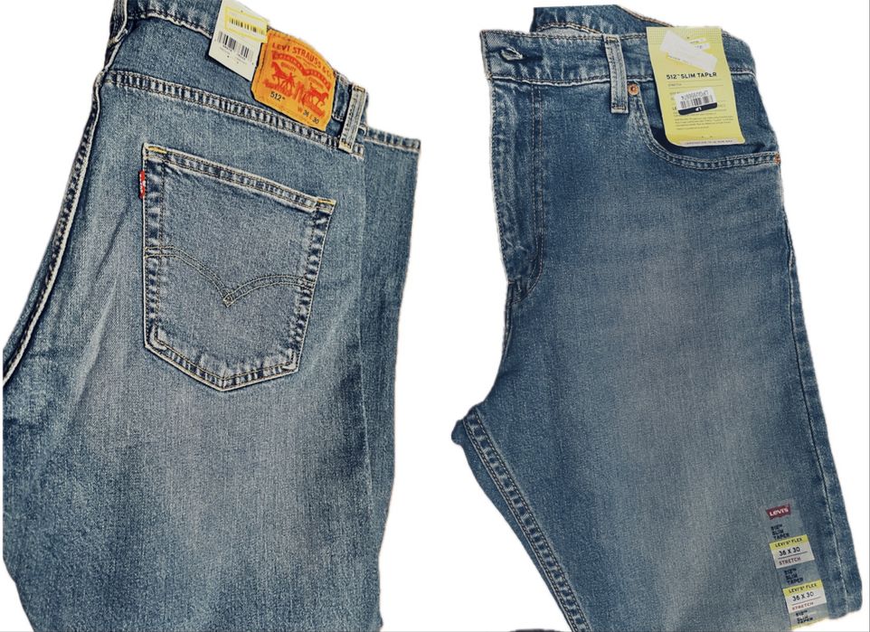 Levi's 512™ SLIM TAPER FIT, джинсы из США, 100% Оригинал . 36 х 30