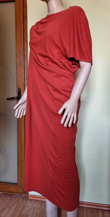 Rochie asimetrica COS, vascoza 75%, marimea L