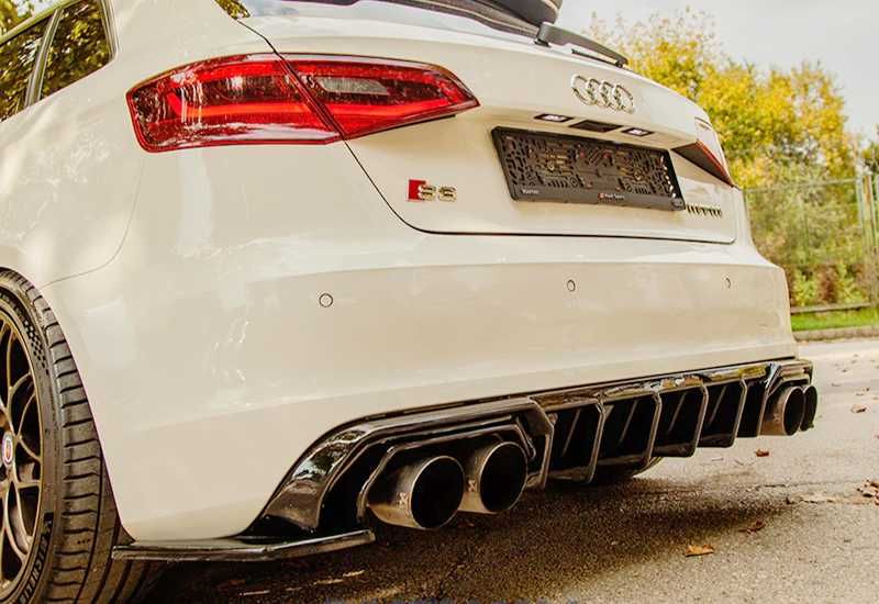 ауди а3 с3 8в дифузьор / audi a3 s3 8v добавка за задна броня