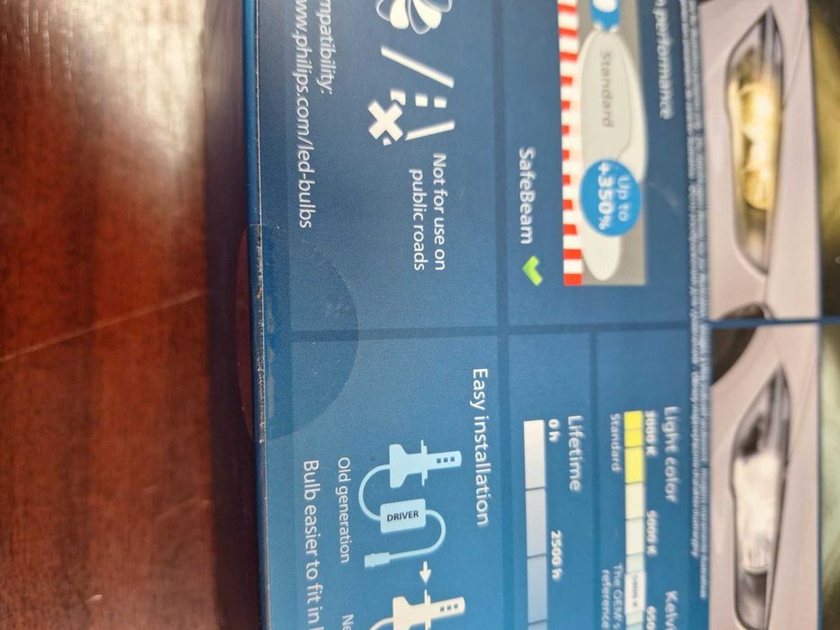 led H7 Philips Ultinon Pro9100