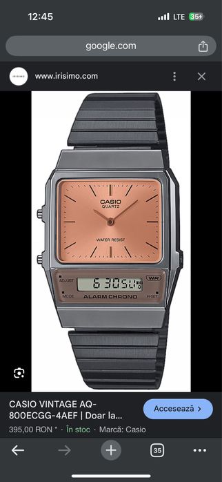 Ceas Casio unisex exceptional absolut nou