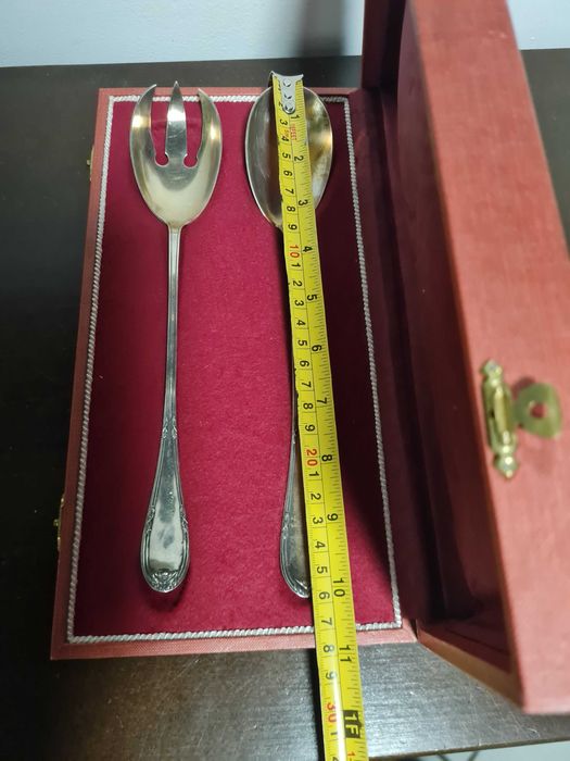 Комплект за сервиране на салата, сребро 800, 165 гр.