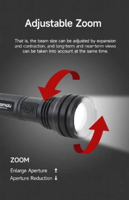 Супер лек акумулаторен фенер P50 SUPER LIGHT