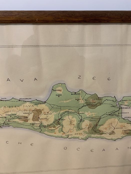 Стара карта на о.Ява / Индонезия