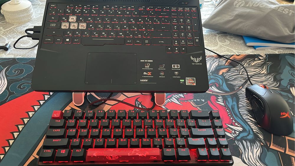 ASUS TUF Gaming FX505DT + периферия HyperX
