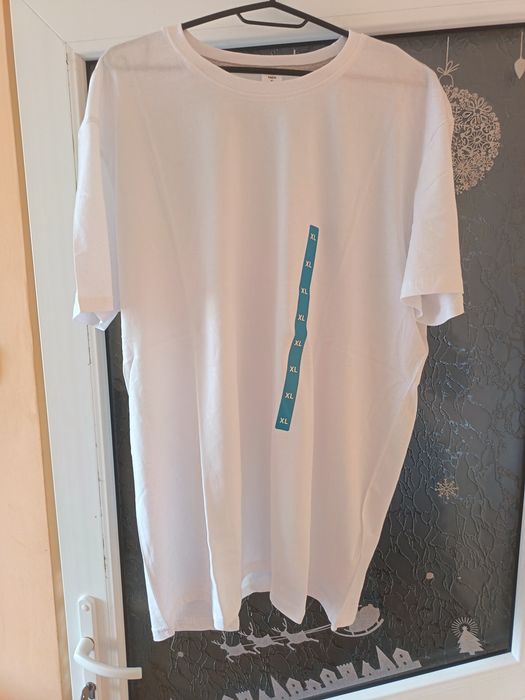 Tricou alb simplu barbatesc