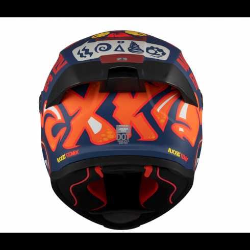Каска AXXIS FENIX ANGRY FACE Сертификат: ECE 22:06 Тегло: 1450гр.