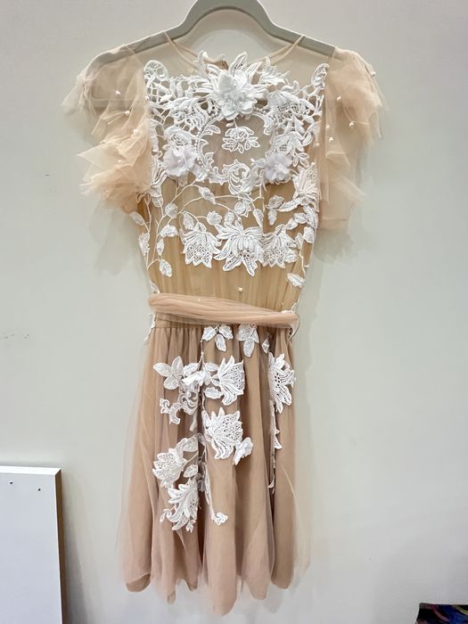 Rochie de ocazie/stare civila,nude,creatie Diana Antohi , model unicat