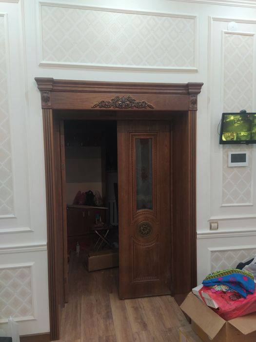 Установка дверь есік орнатамыз