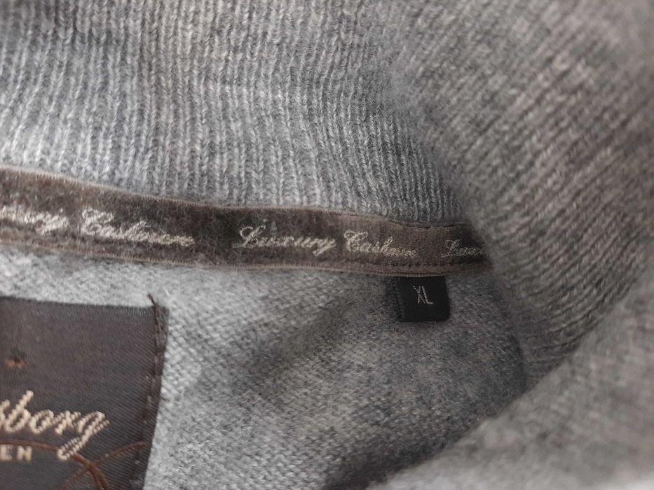 Tom Rusborg - Оригинален мъжки пуловер от 100% кашмир размер XL