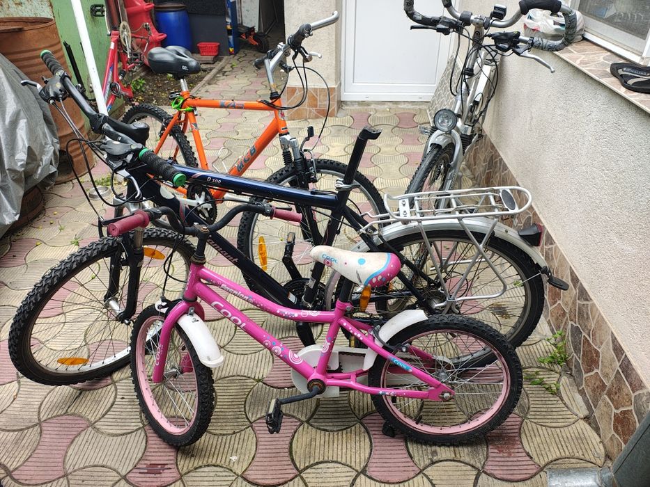 Biciclete de aluminiu la 250 lei buc și cu disc, și dinam în butuc