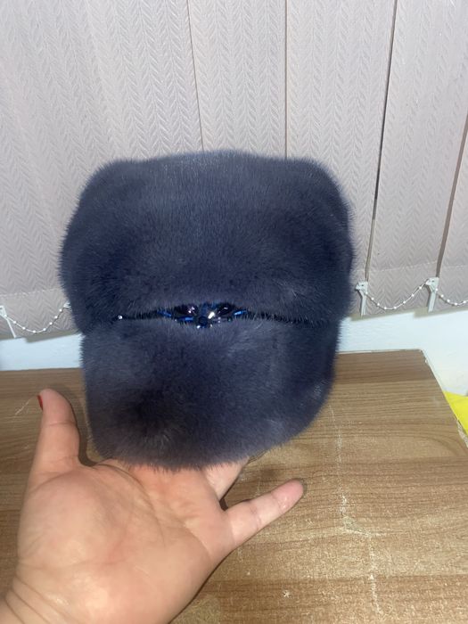 Норка шапка почти новый