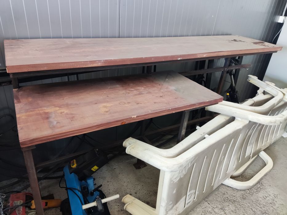 Метален Бар с дървен плот СПЕШНО