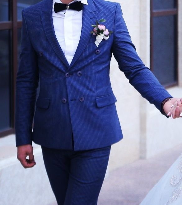 Костюм двойка көк