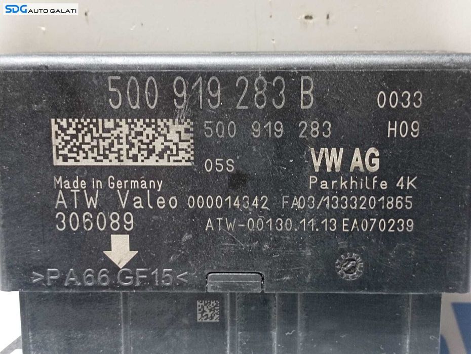 Calculator Modul Senzori Parcare Volkswagen Golf 7 2013 - 2020 Cod 5Q0919283B 5Q0919283 [M4373]