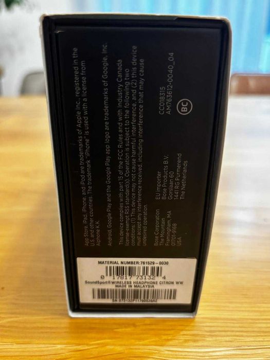 Casti Bose Soundsport Wireless  Citron WW noi