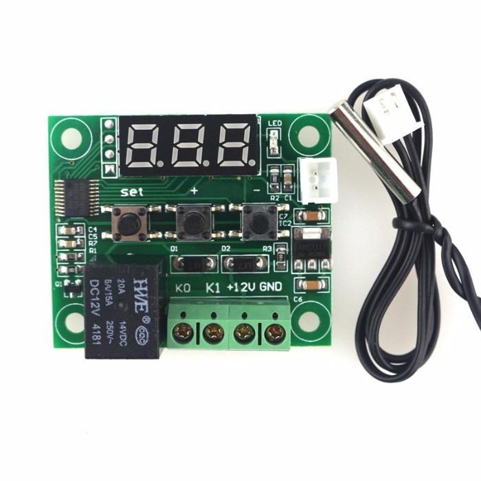 Termostat electronic digital universal 12V releu 20A sonda temperatura