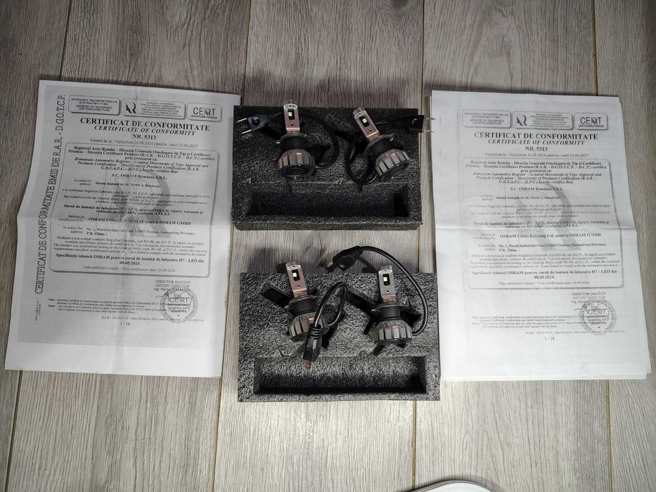 Set Becuri Auto Led – Osram Night Breaker H7-Led  – Omologate RAR H7