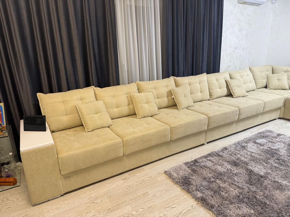 Canapea colțar XXL extensibilă – 5,10 m x 2,50 m