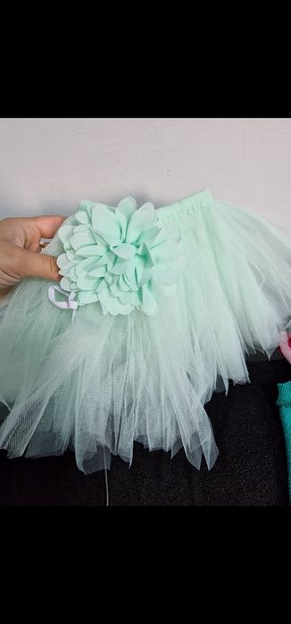 Туту пола и лента за коса за новородено от 0-6м.