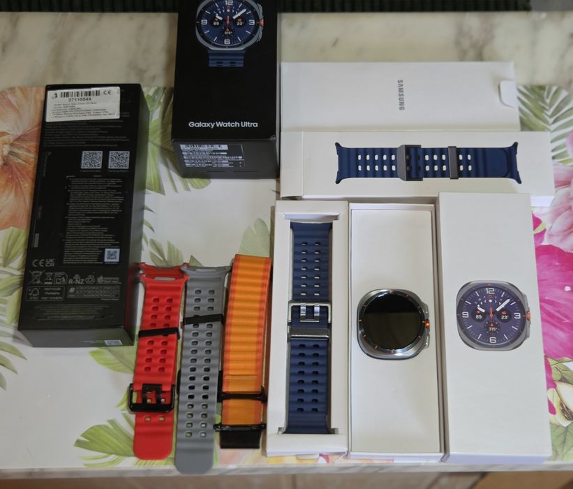 Samsung Galaxy Watch Ultra Titanium Blue! 2025!Като нов!