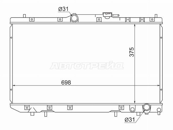 Радиатор Toyota Caldina