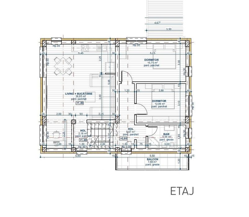 Bucium - teren 398mp cu autorizatie constructie D+P+E, toate utilitati