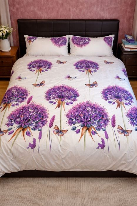 Lenejerie de pat pentru o persoană 4 piese, Casa Pucioasa