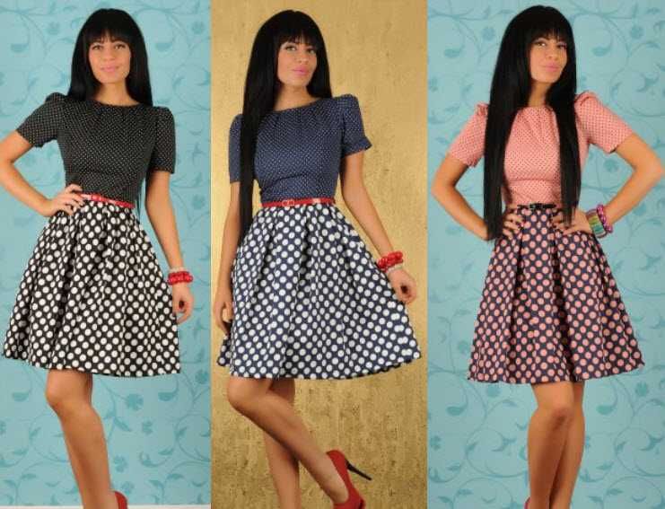 Rochie ladonna dots mirage darkblue