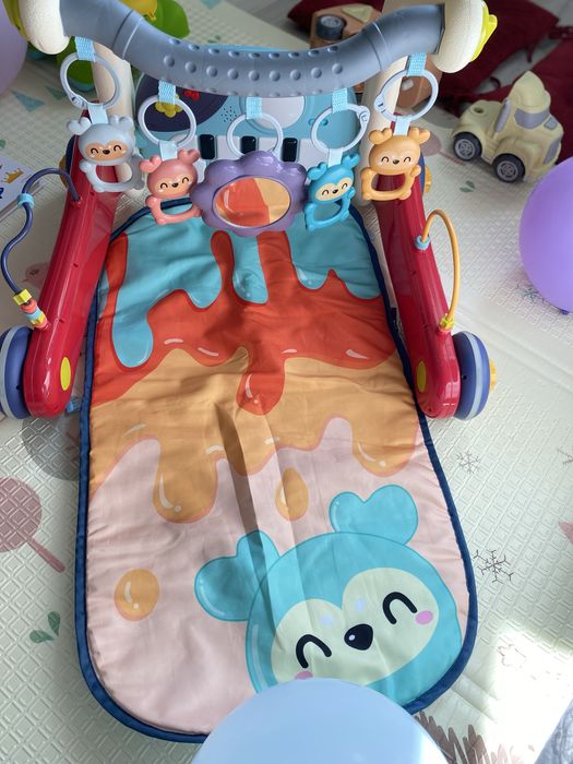 Premergator cu saltea Multistage baby walker 3in1