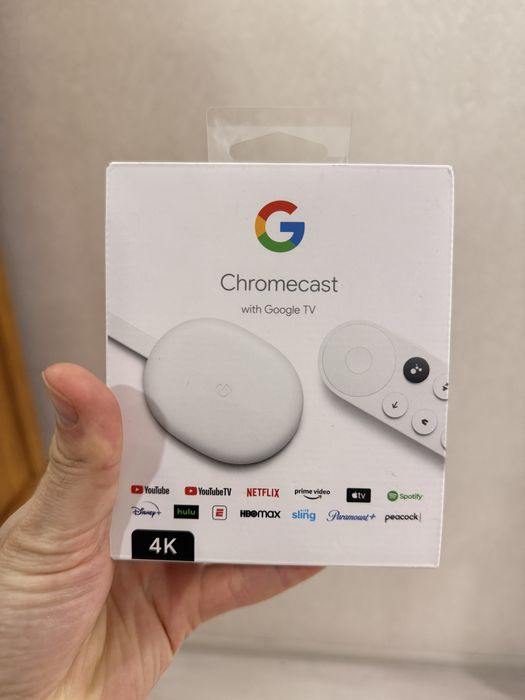 приставка Google Chromecast 4k и Full HD