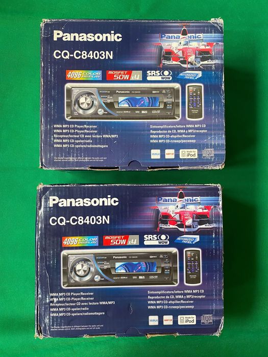 CD Player auto PanasonicCQ C 8403 N Mosfet color nou adaptor BT Usb