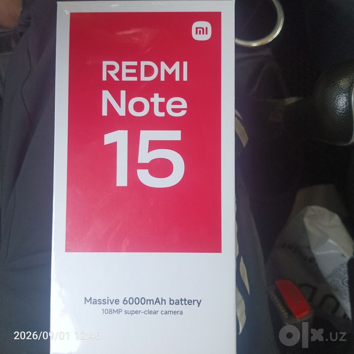 Redmi note 15 pachka ochilmagan xali