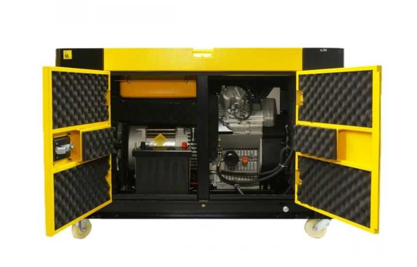 ПРОМО 15% Дизелов монофазен генератор 12 kW , обезшумен + ATS табло