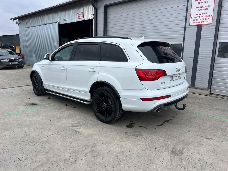 DEZMEMBREZ Piese Auto Audi Q7 Facelift Motor 3.0 diesel cod CJM CRC CJG Cutie viteze Automata NAC Fata completa Bara fata spate injectoare Turbina Kit Injectie Far Bi-xenon Led Portiera fata spate Carlig Jante aluminiu Interior Piele Volan S line Haion el