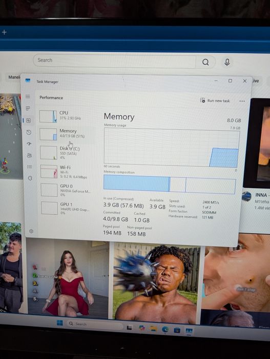 AIO Asus i3-8130u 8gb ssd NVIDIA mx110