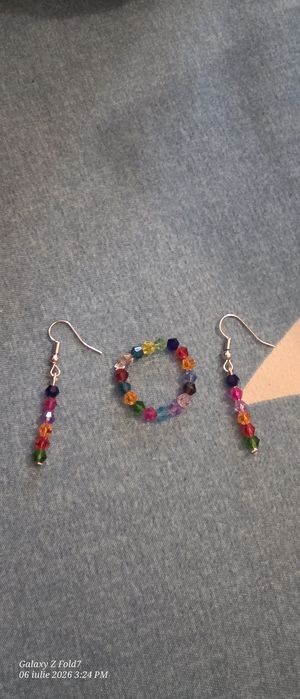 Vând inele handmade și cercei set