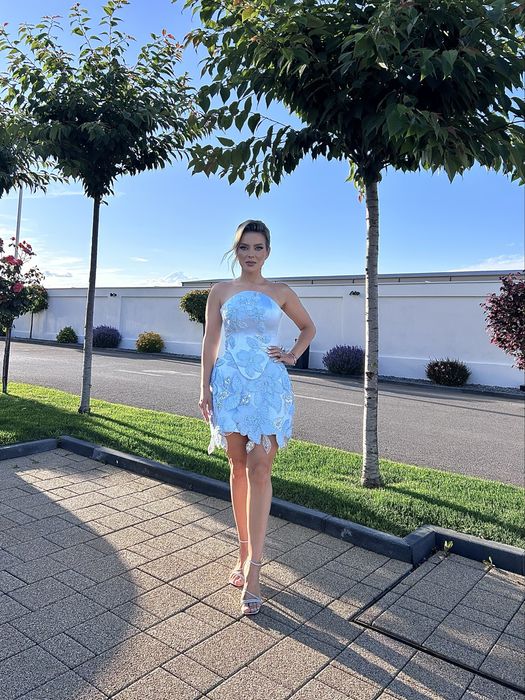 rochie nunta - corset + fusta xs Superba
