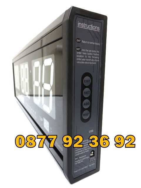 ПРОМО LED СВЕТЕЩ електронен дигитален стенен настолен часовник TL-4819