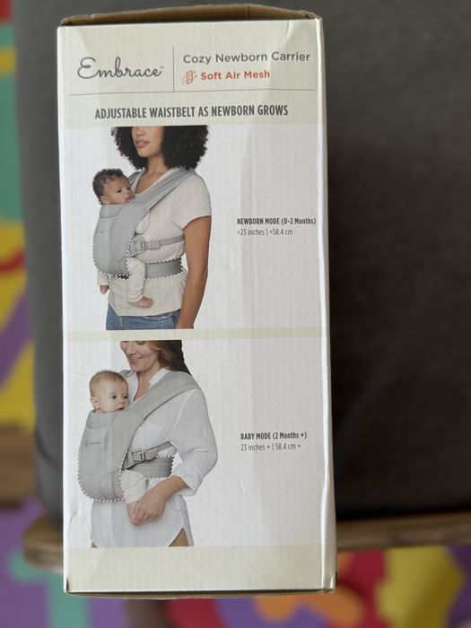 Ергономична раница Ergobaby Embrace Soft Air Mesh, Cream