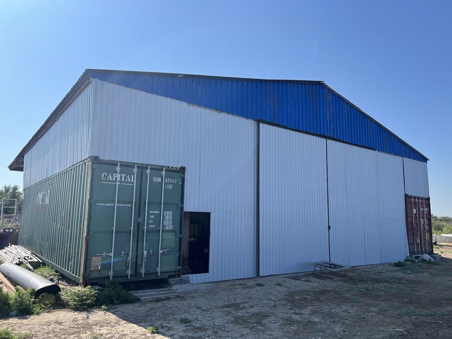 Ангар с кран балкой