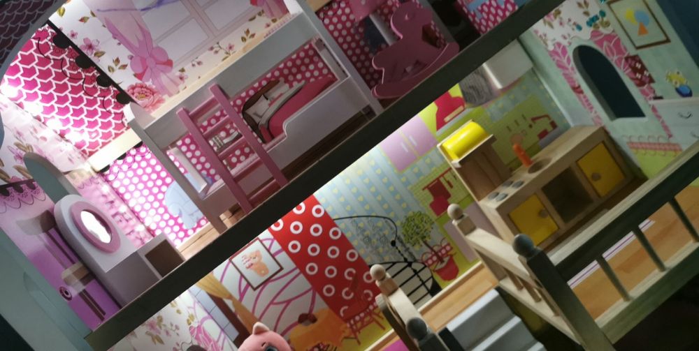 Căsuța păpuși 3 etaje lemn