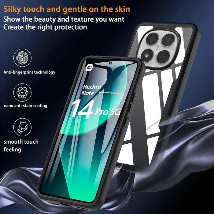 Xiaomi Redmi Note 14 / 14 Pro / 14 Pro+ / FLEXI 360° Кейс с протектор