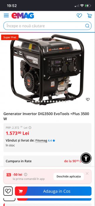 Generator evotools 3500 NOU! I oferta!!! Rapid