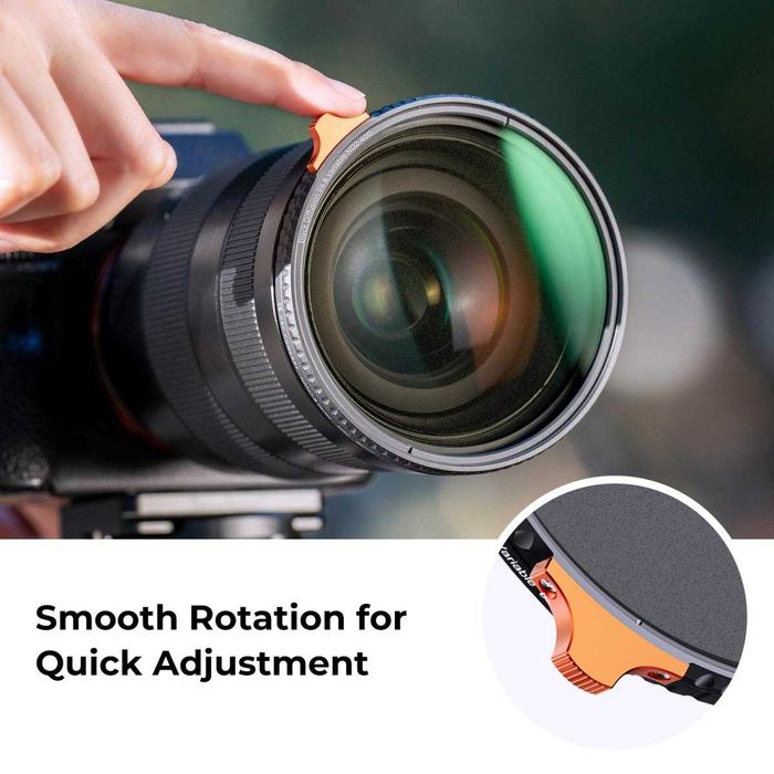 K&F Concept 2 в 1 Black Mist 1/4 + ND2-400 регулируем филтър