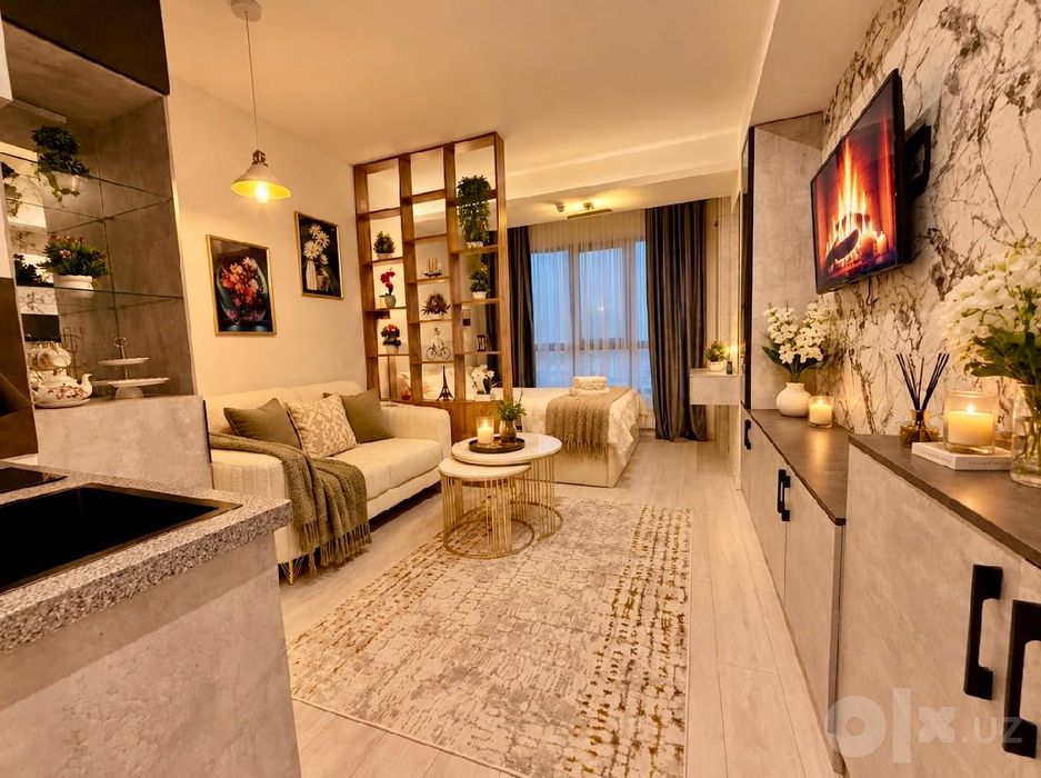 Стильная студия рядом с метро  Ойбека, Modera Tower
